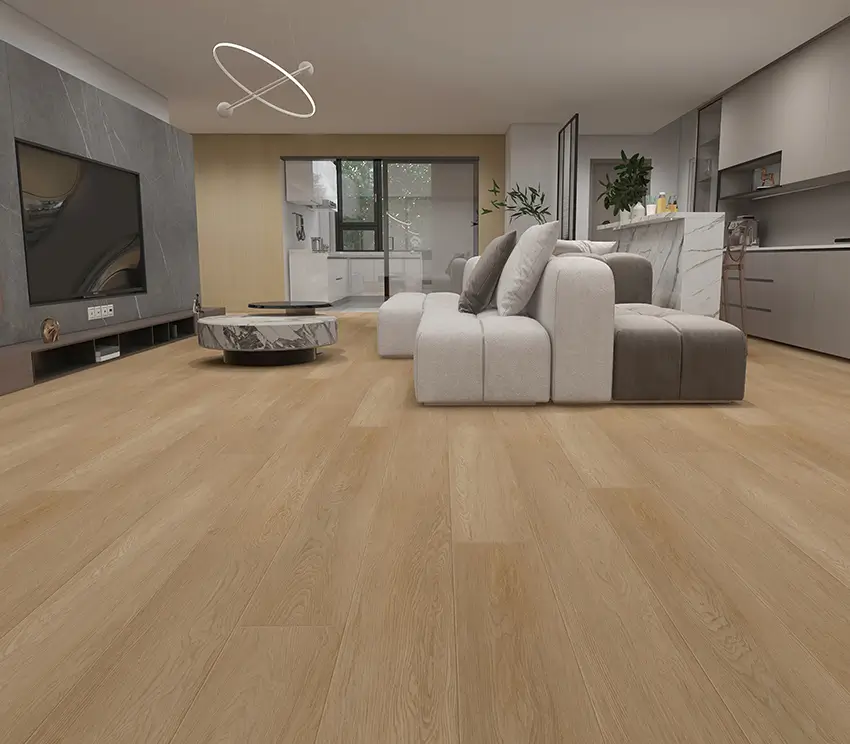 Room with 'Ecco Light Oak' flooring